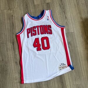 MENS BILL LAIMBEER DETROIT PISTONS JERSEY L